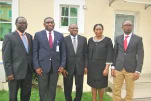 L-R; Chido Nwakanma, ex-officio, PRCAN, Guest Speaker, Tony Ojobo ,Director of Public Affairs at  NCC, PRCAN President, John Ehiguese, Mrs Nkechi Ali-Balogun, PRCAN member and Chinda Manjor of Airtel  Nigeria at 4th PRCAN Breakfast Meeting in Lagos recently