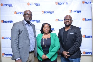 L-R: Wale Adisa, Director Fulfilment Operations Konga.com; Mayowa Adebayo, Director Customer Experience and Marketing Konga.com; Shola Adekoya, CEO Konga.com.