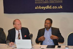 Abbey DLD College, London officials addressing the media in Lagos - 789marketing