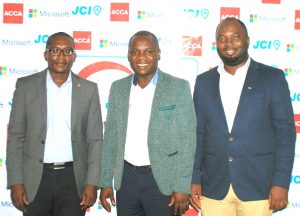 L – R, Mr. Ademola Ademoye, Business Development Manager, ACCA Nigeria; Mr. Tunji Oyeyemi, President, JCI Nigeria and Mr. Kola Osinowo, Senior Business Manager – Mobile Devices and Services, Microsoft during the Press Briefing to Unveil the JCI Nigeria Entrepreneurial Challenge in Lagos recently - 789marketing