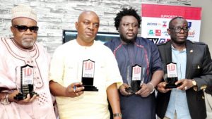 Jaji, Olugbemi and Adewale at the NMNA press conference in in Lagos - 789marketing